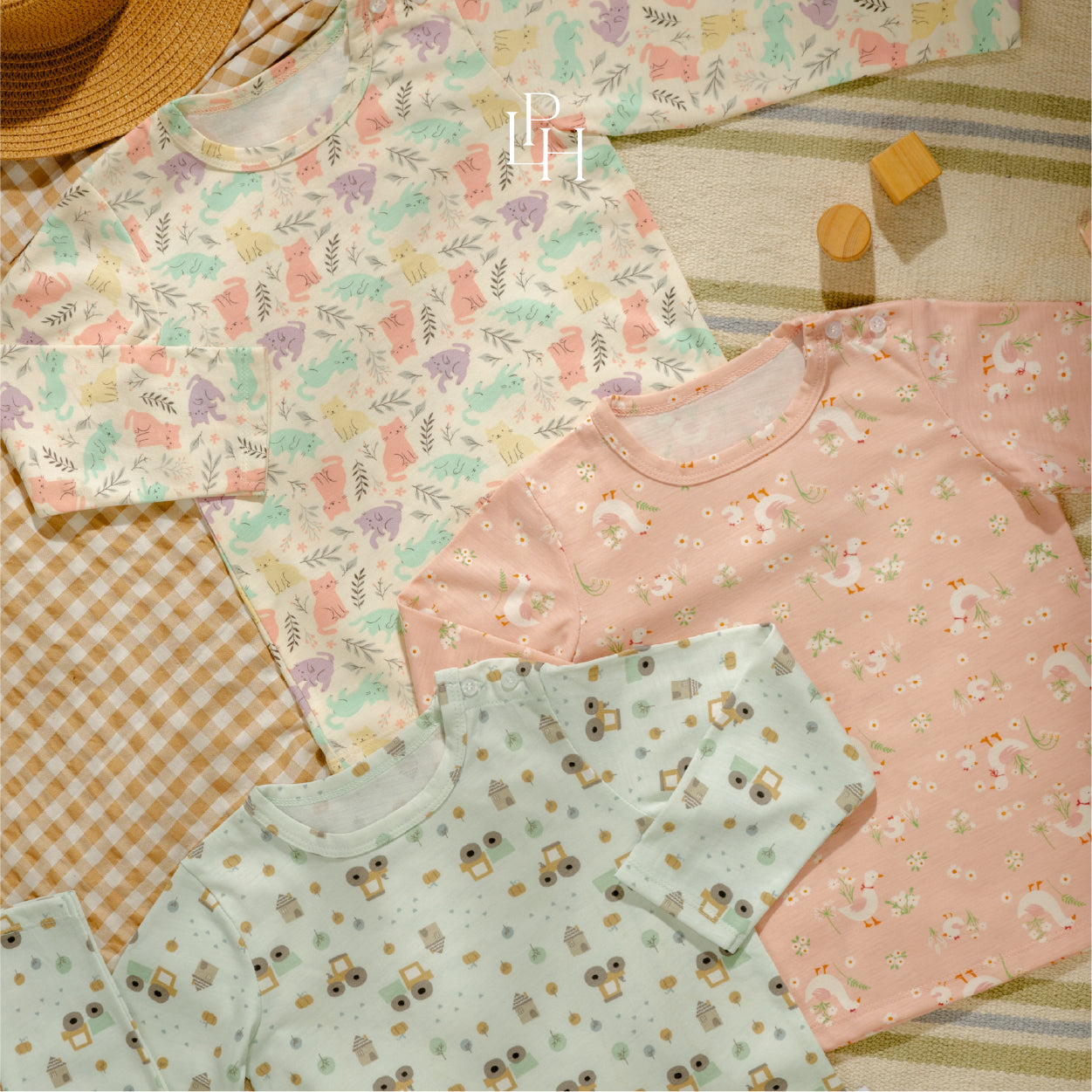 Little Wear Shoulder Button Long Set 40.0