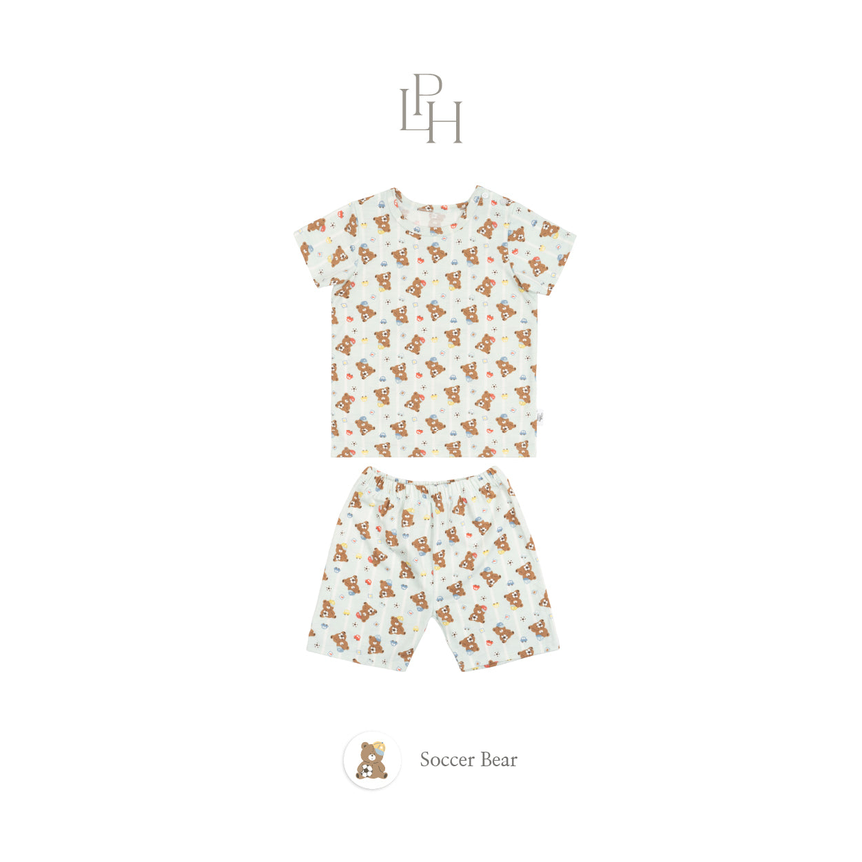 Little Wear Shoulder Button Short Set 37.0