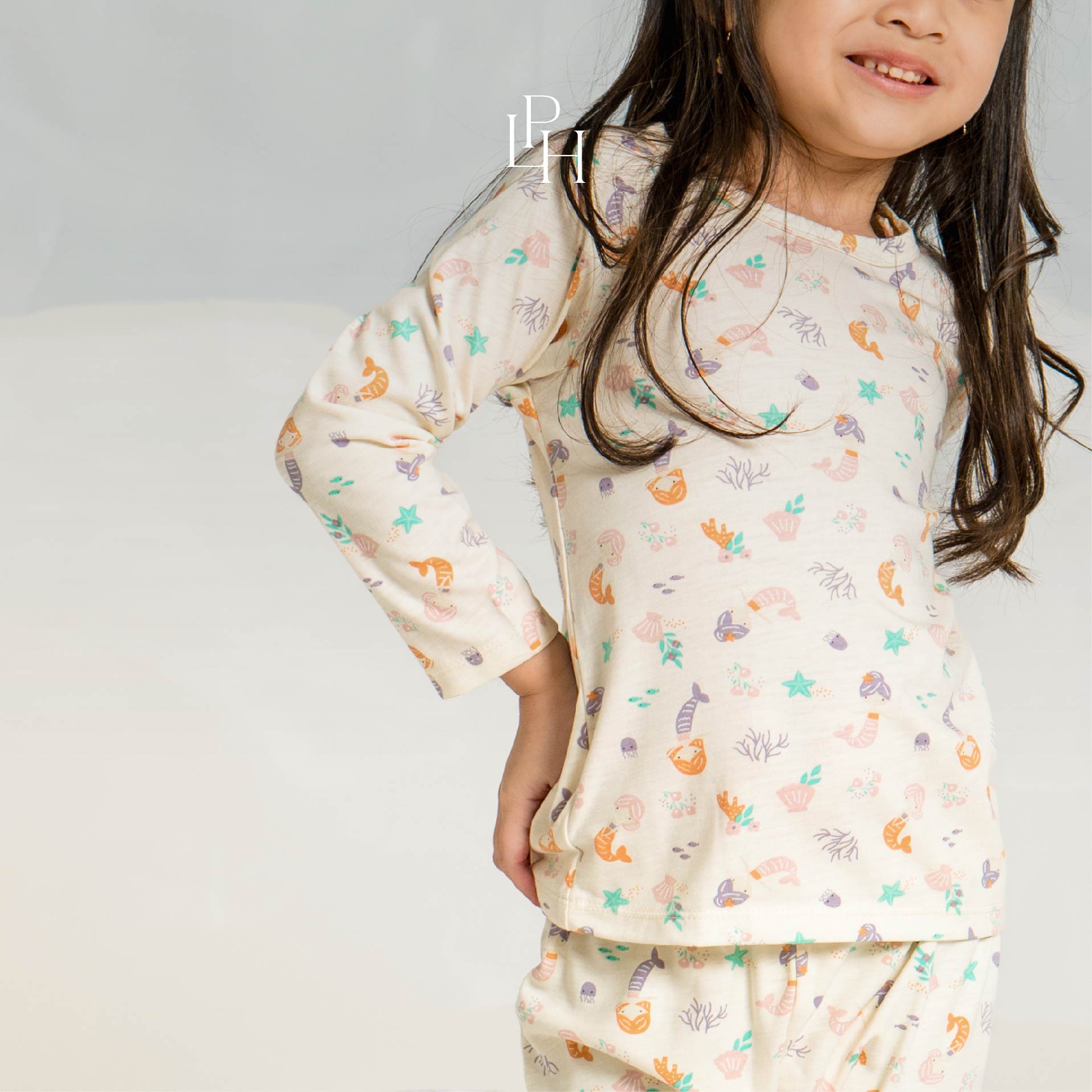 Little Wear Shoulder Button Long Set 39.0