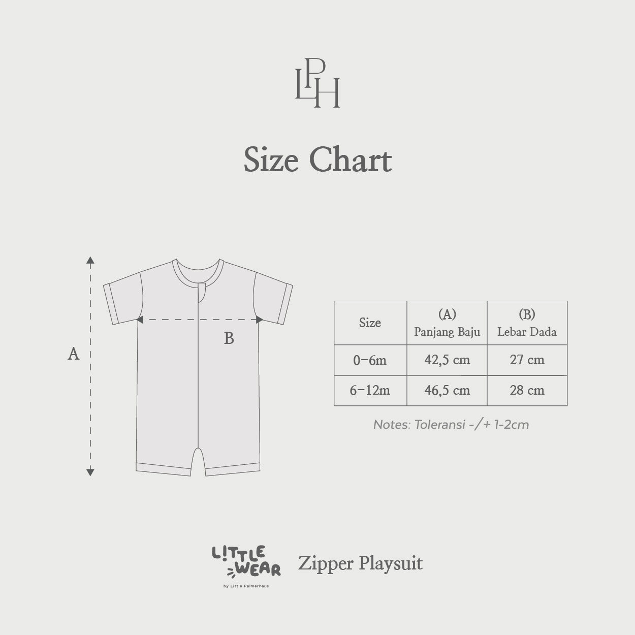 Little Wear Zipper Playsuit 43.0