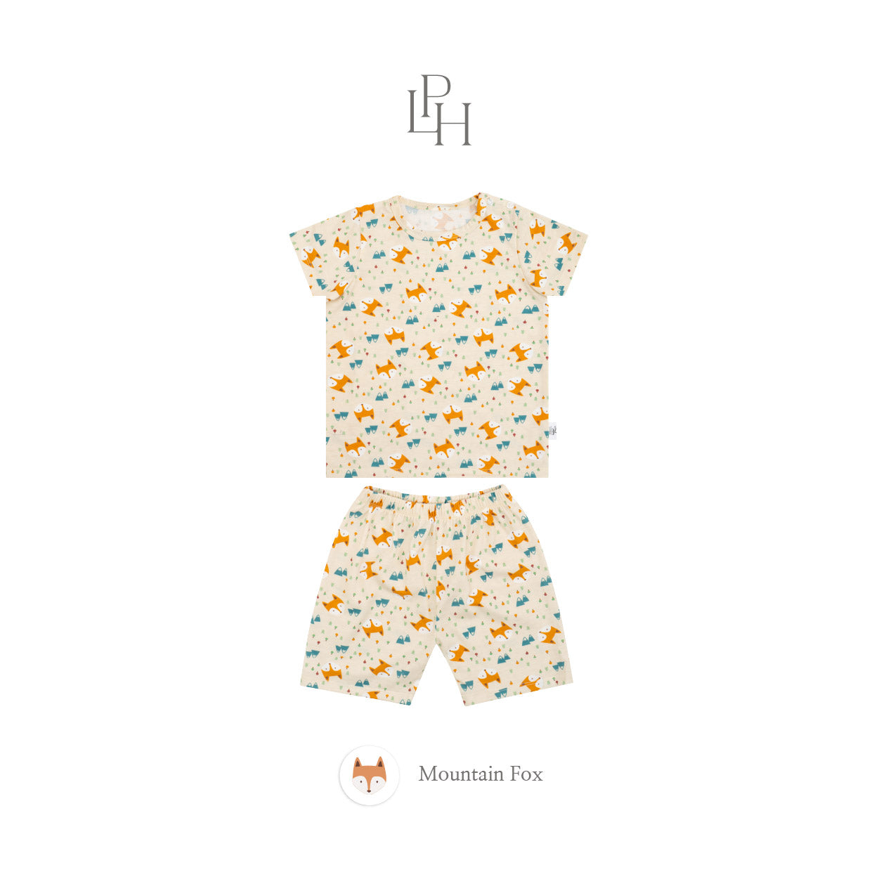 Little Wear Shoulder Button Short Set 42.0