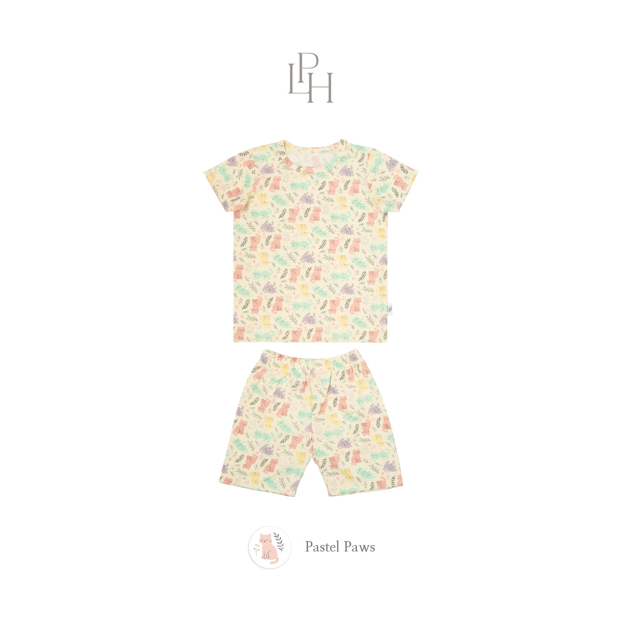 Little Wear Shoulder Button Short Set 40.0