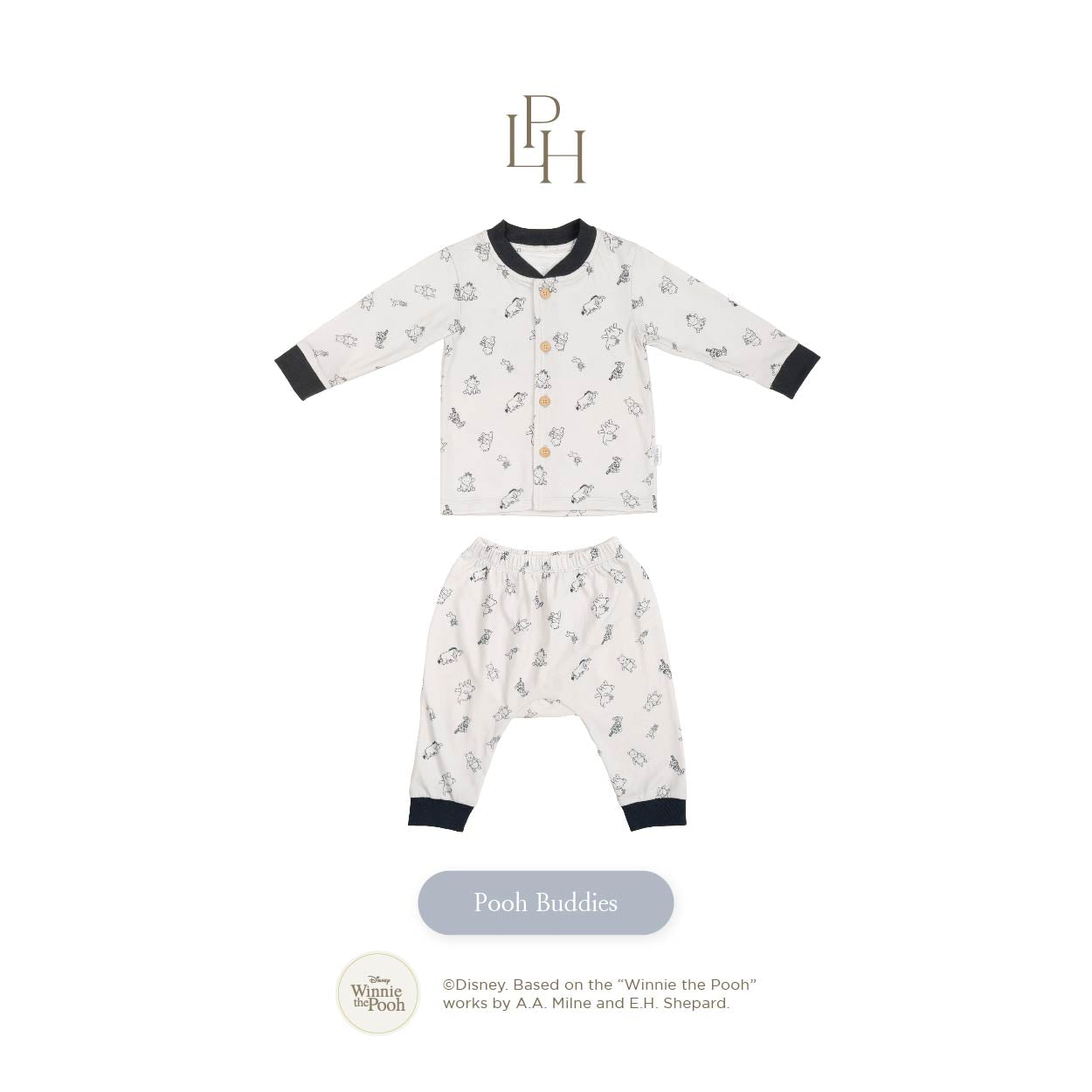 Disney Pooh Sweet Things Baby Pajamas