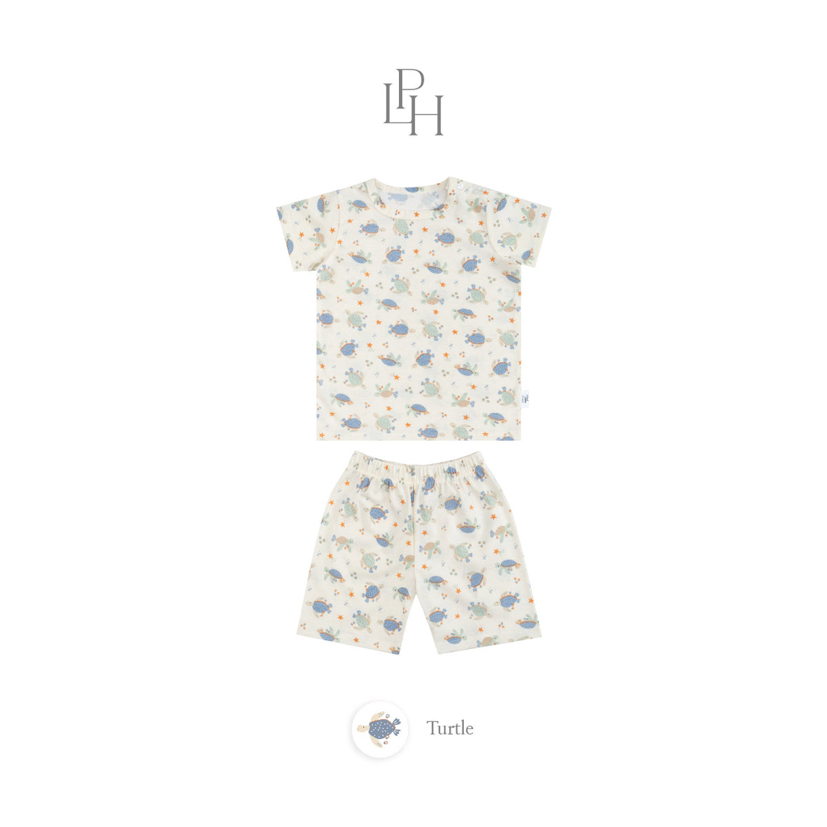 Little Wear Shoulder Button Short Set 44.0
