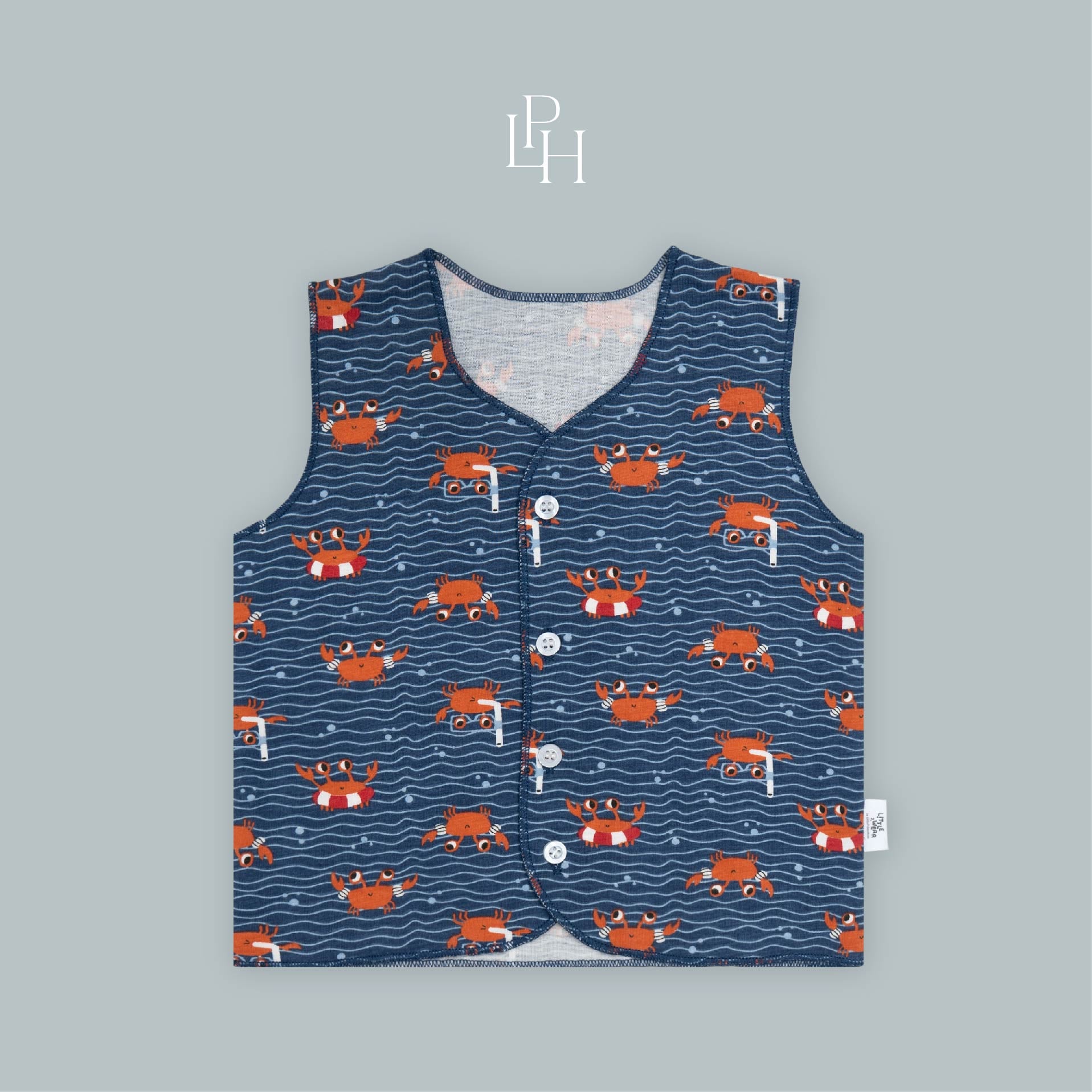 Little Wear Button Sleeveless Set 39.0