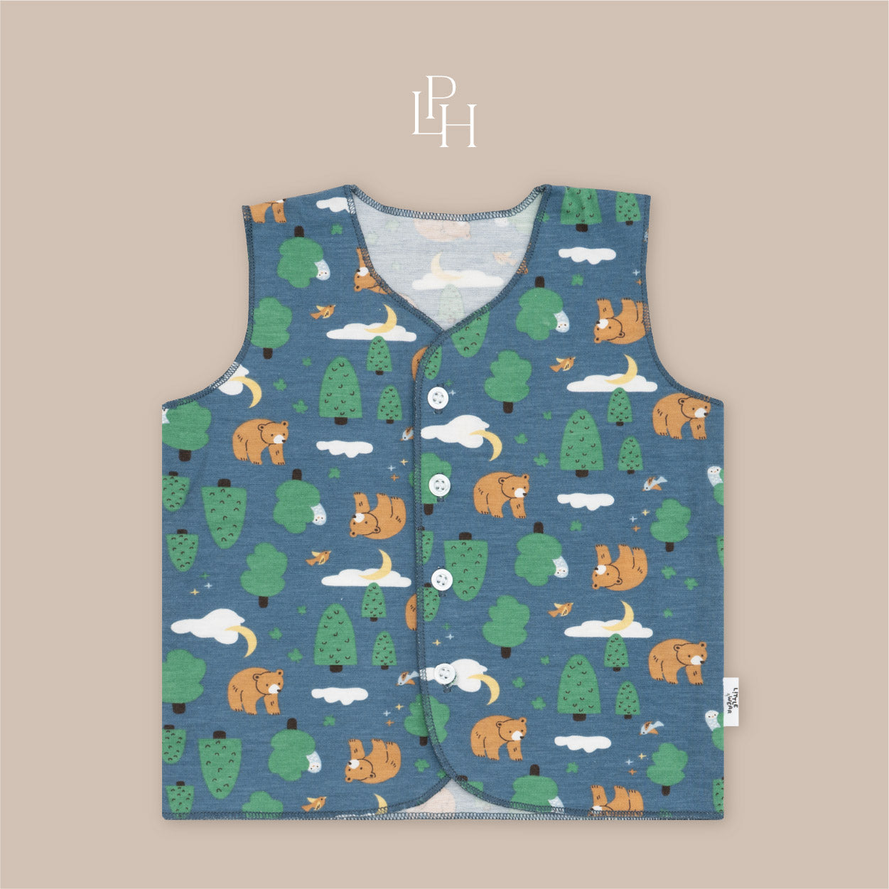 Little Wear Button Sleeveless Set 42.0