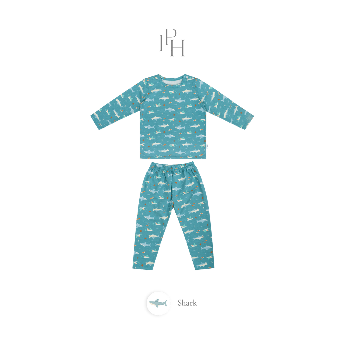 Little Wear Shoulder Button Long Set 44.0