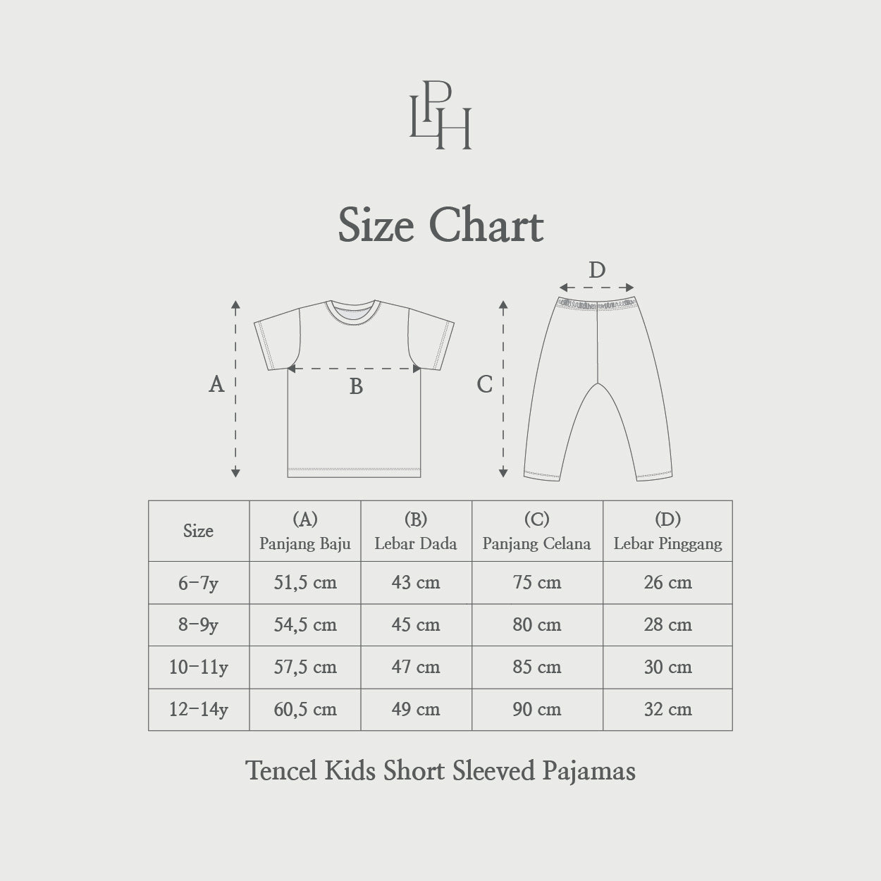 [UPSIZE] TENCEL™ Kids Short Sleeved Pajamas 2.0