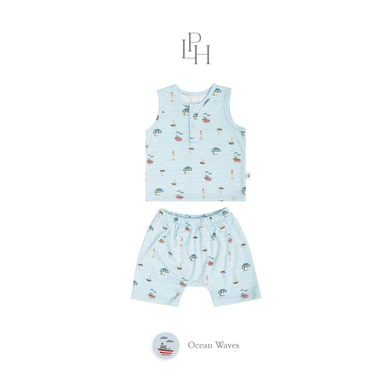 Little Wear 36.0 Henley Sleeveless Set