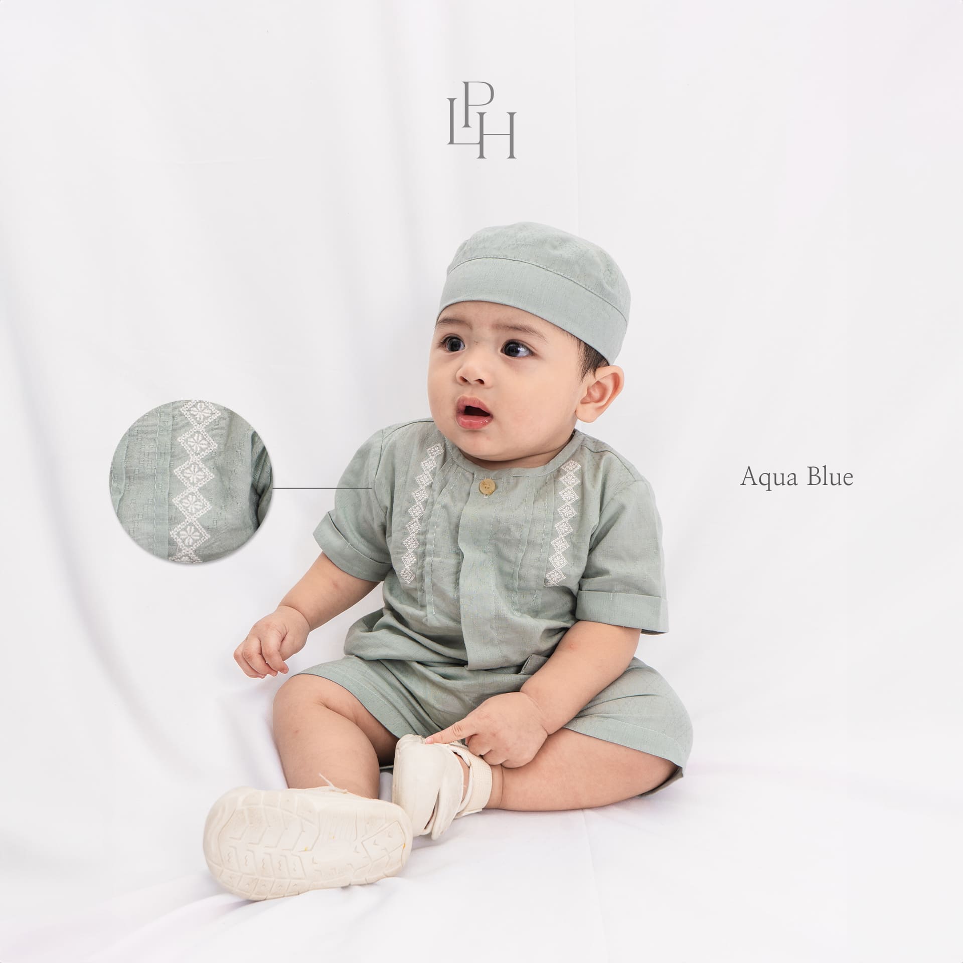 Aidan Baby Boy Set + Peci