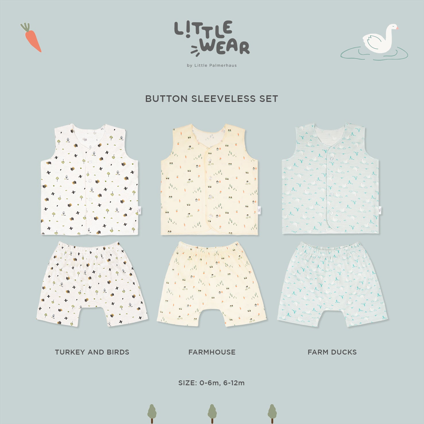 Little Wear Button Sleeveless Set 22.0