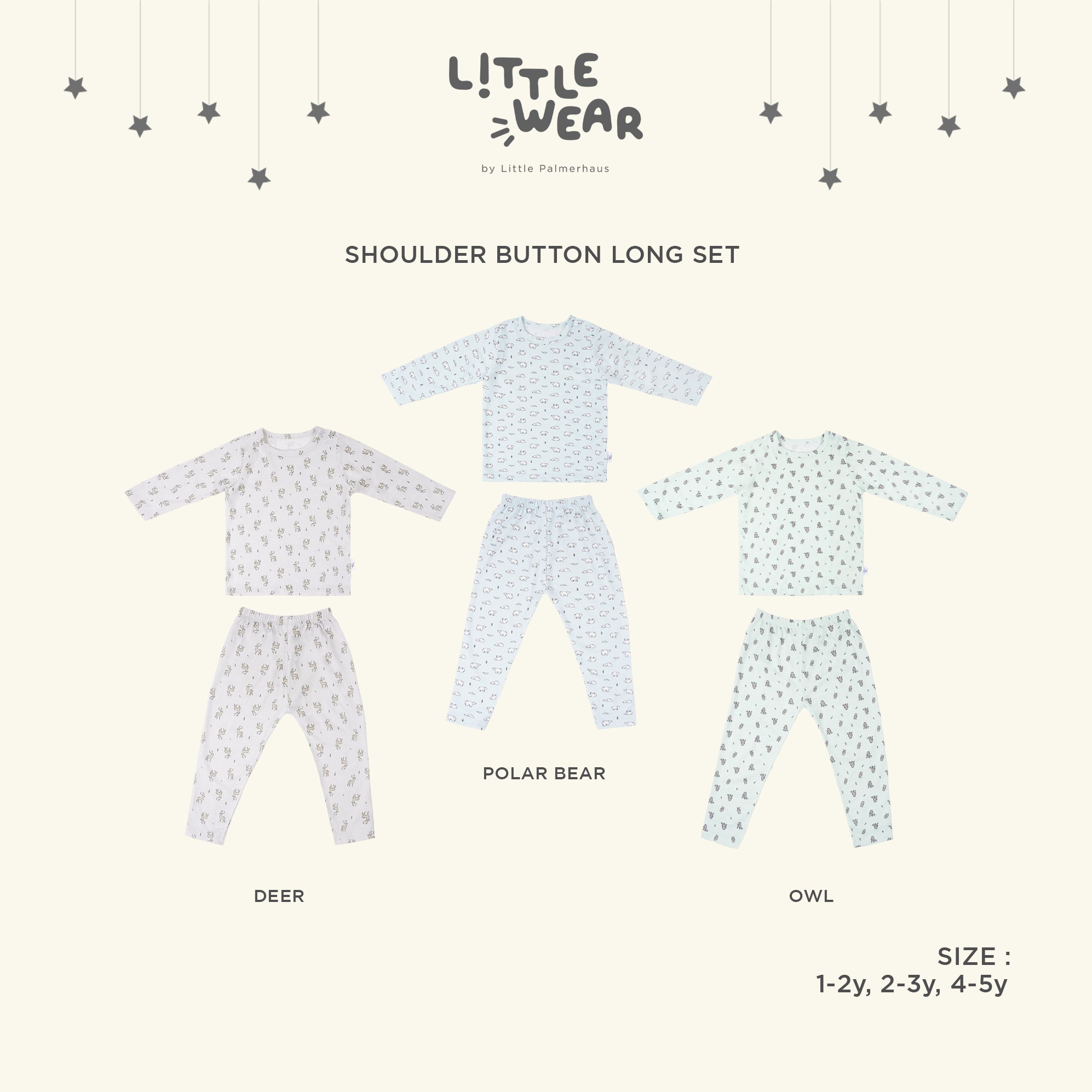 Little Wear Shoulder Button Long Set 20.0
