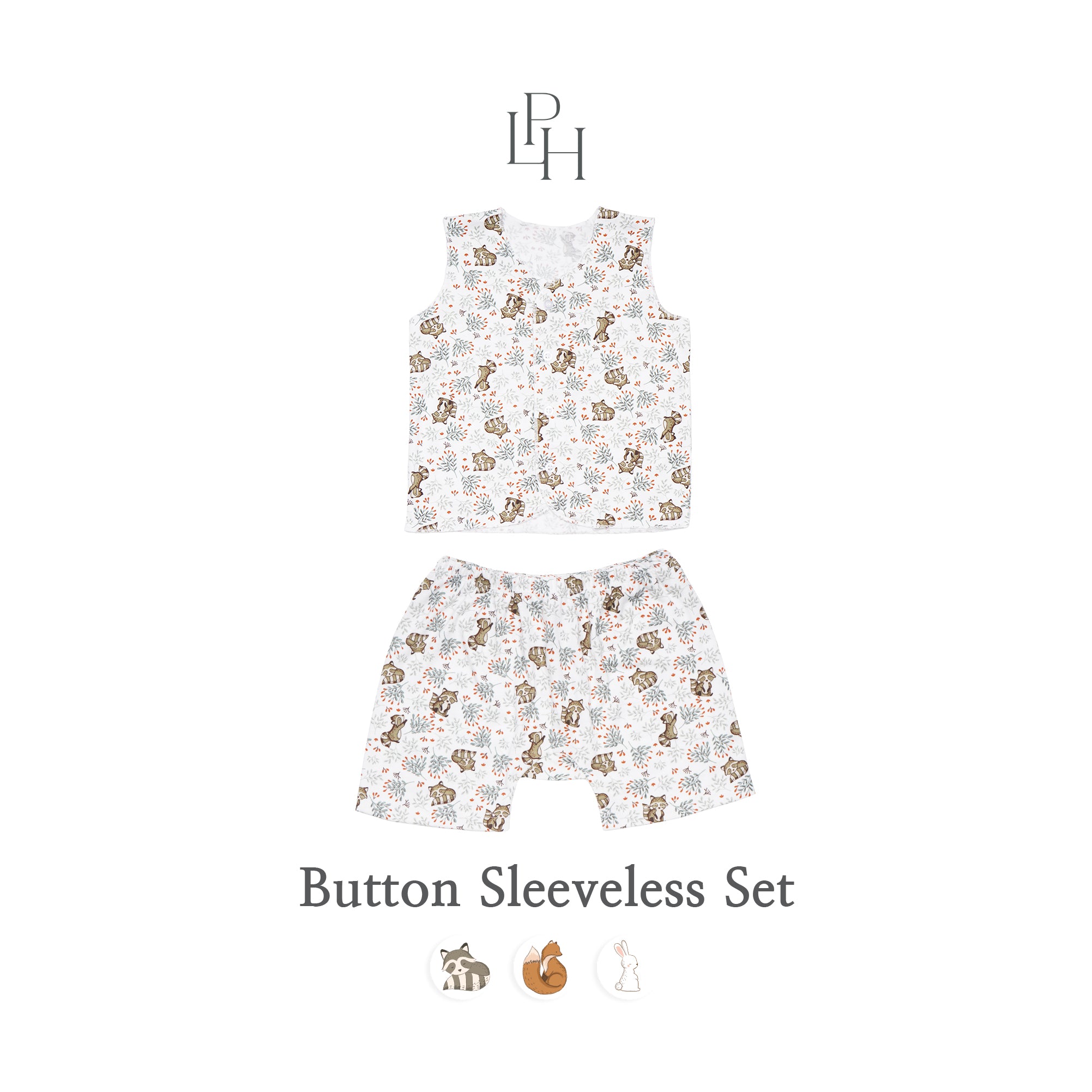 Little Wear Button Sleeveless Set 27.0