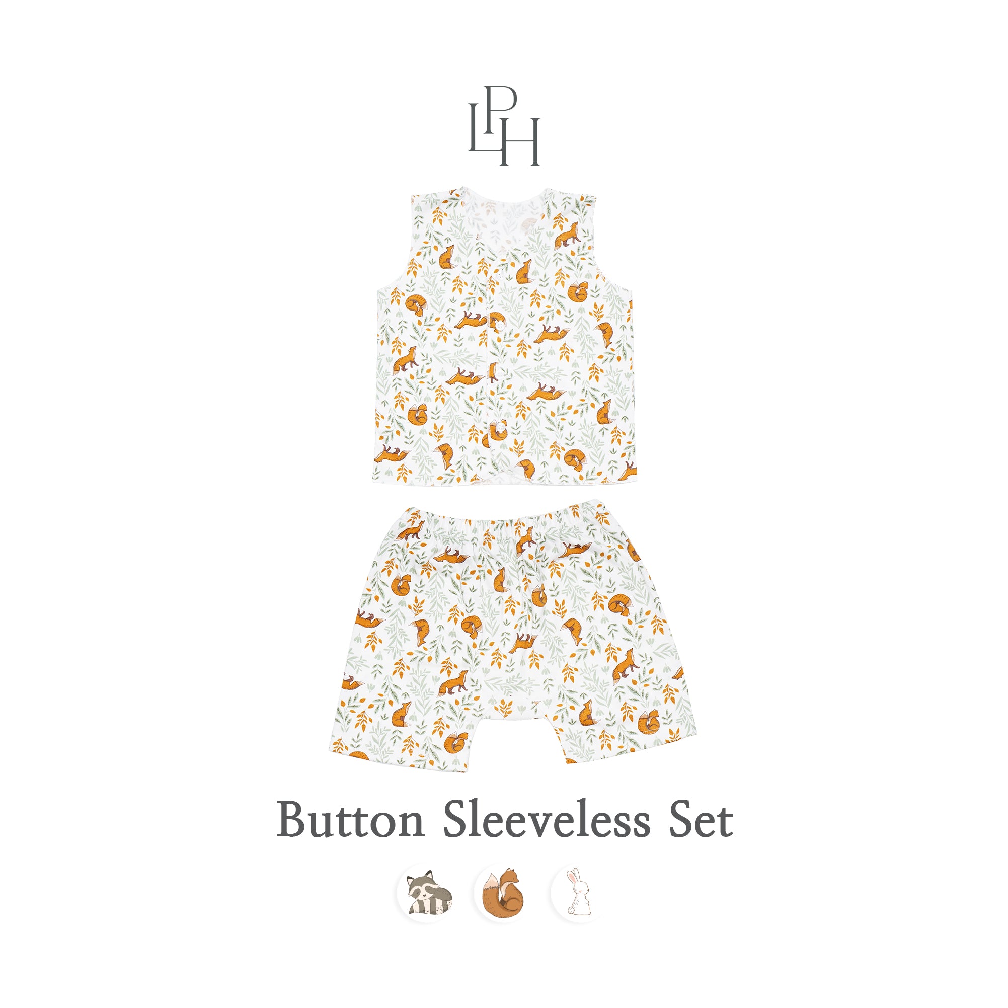 Little Wear Button Sleeveless Set 27.0