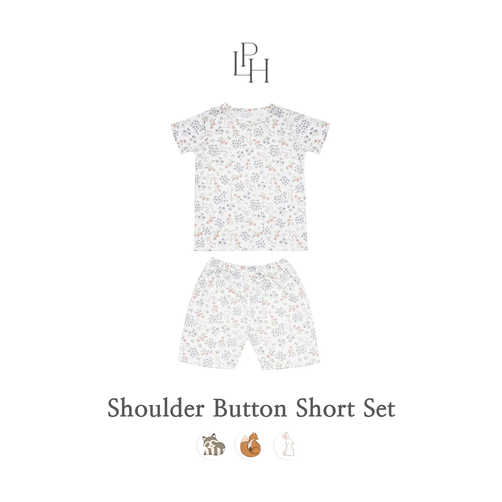 Little Wear Shoulder Button Short Set 27.0