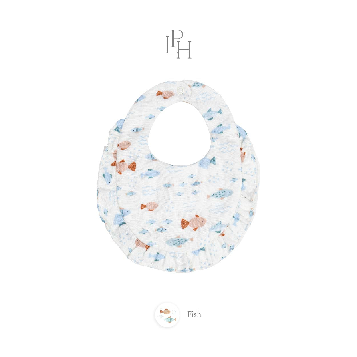Muslin Ruffle Bib 1.0
