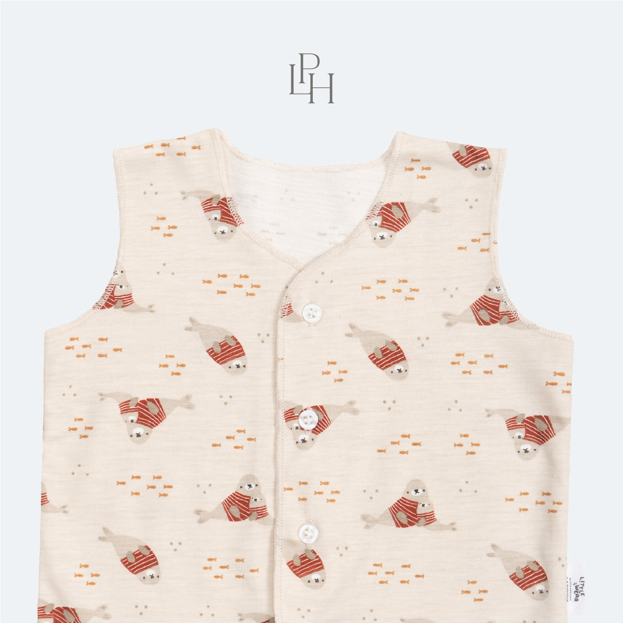 Little Wear Button Sleeveless Set 34.0