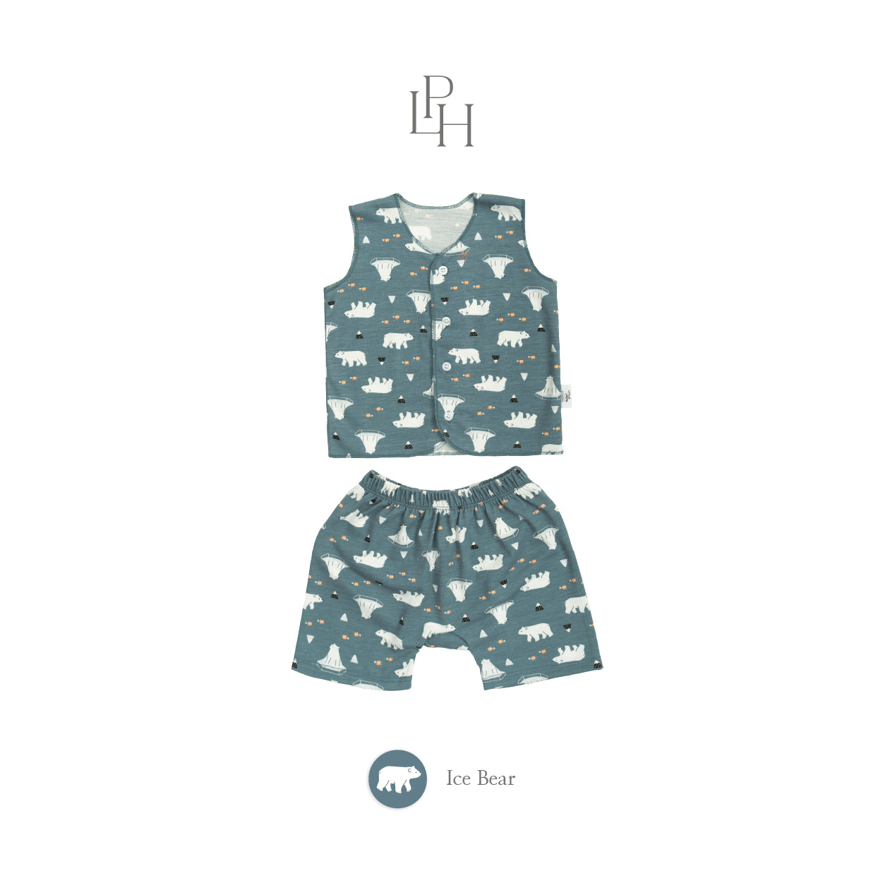 Little Wear Button Sleeveless Set 34.0