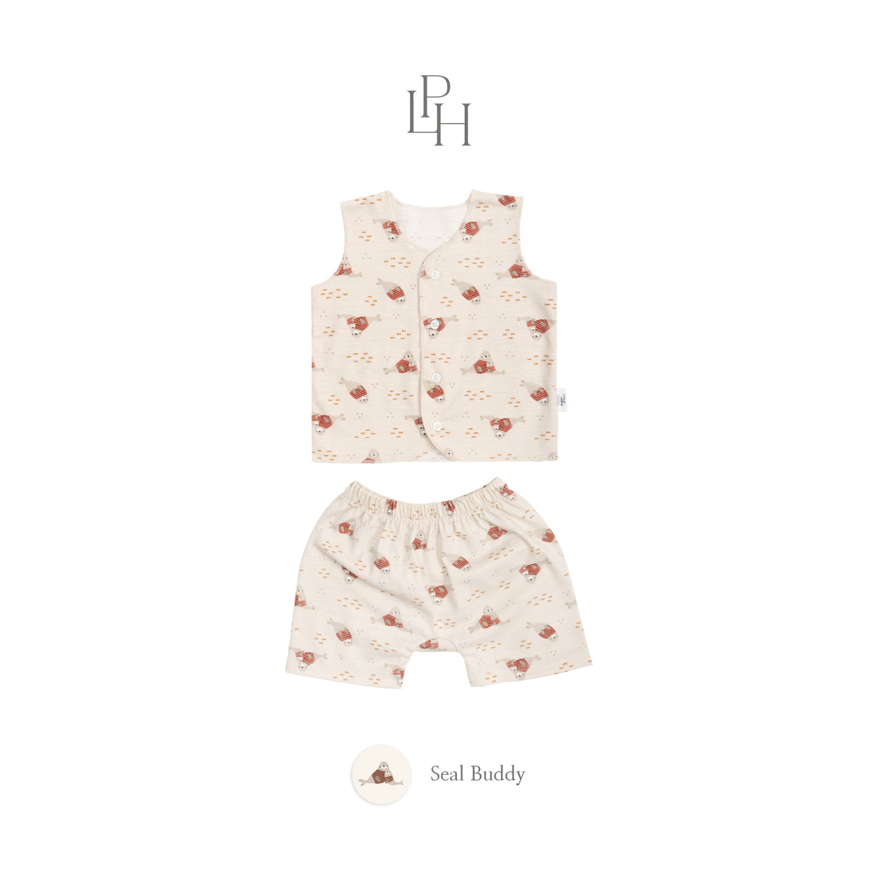 Little Wear Button Sleeveless Set 34.0