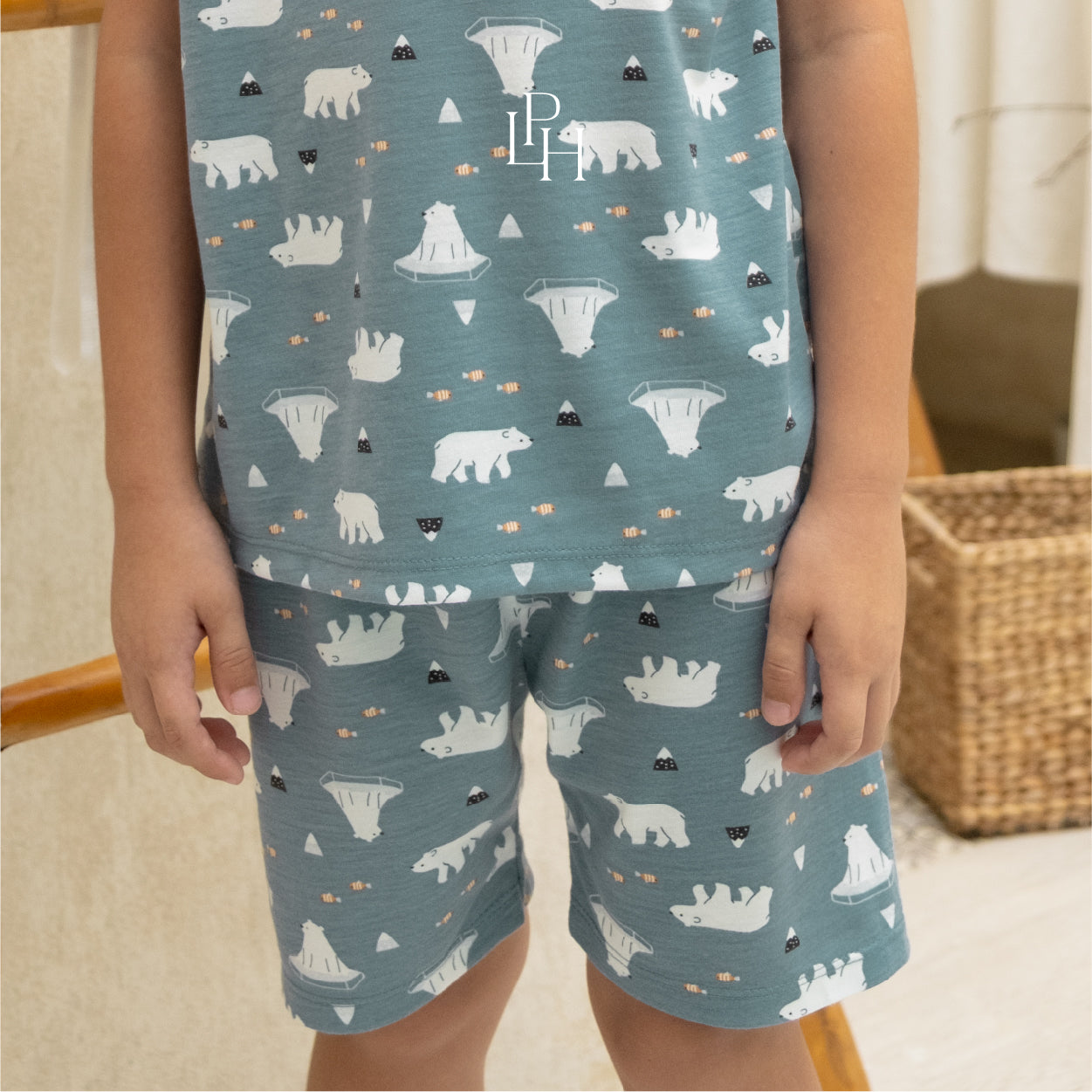 Little Wear Shoulder Button Short Set 34.0