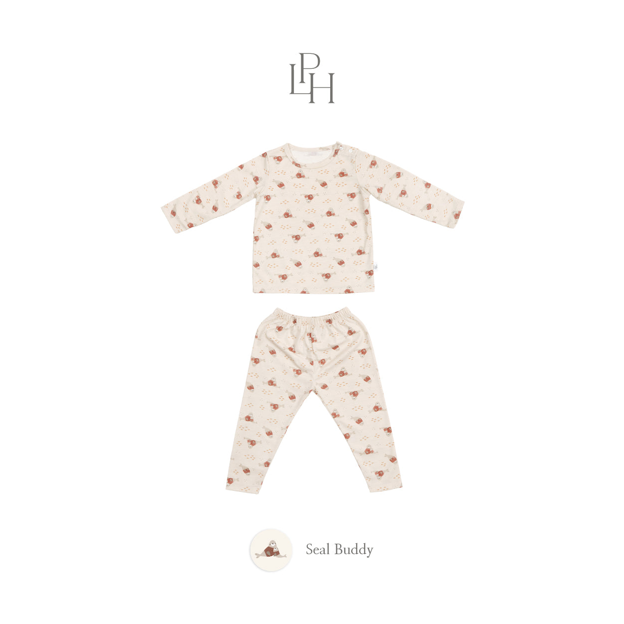 Little Wear Shoulder Button Long Set 34.0