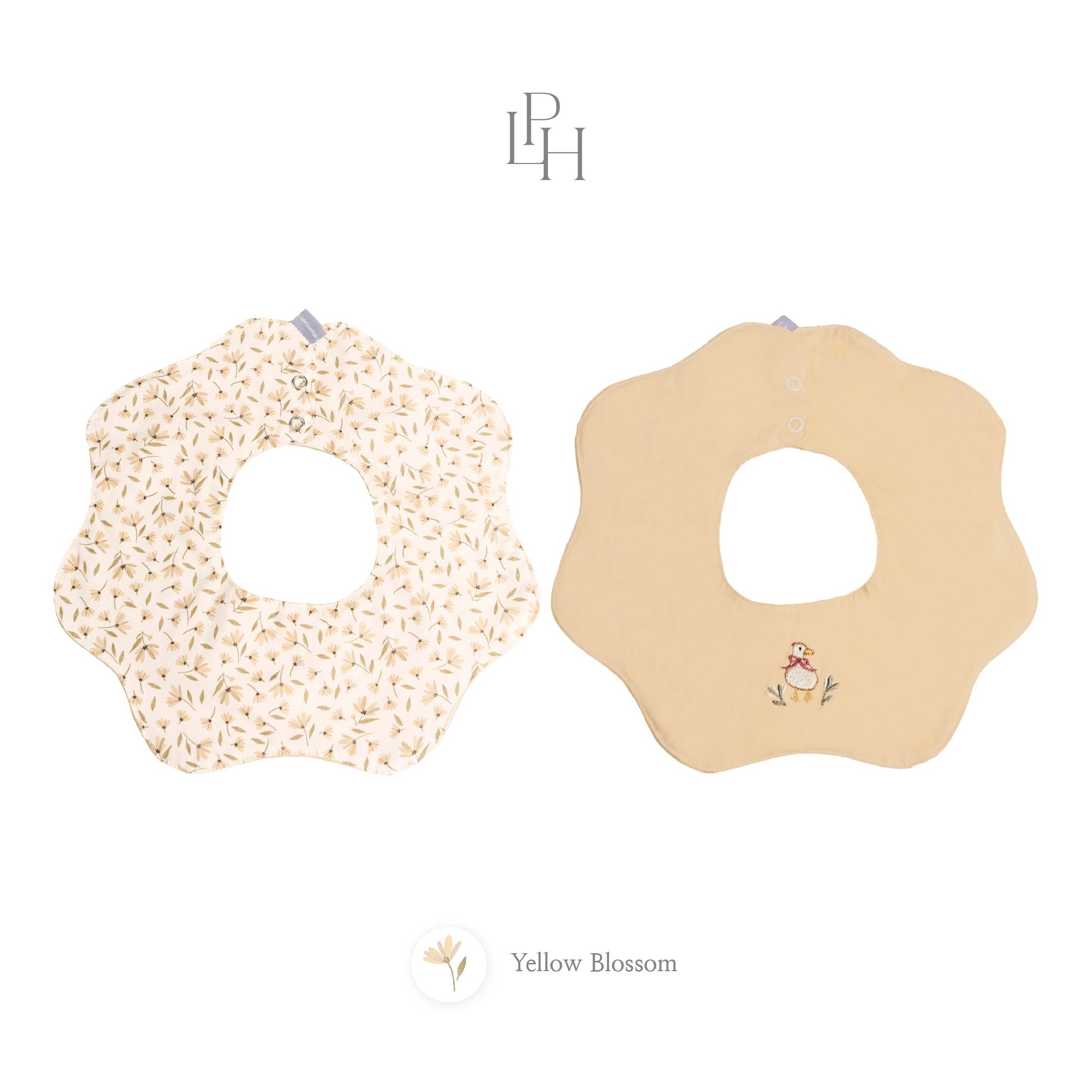 Reversible Scallop Bib
