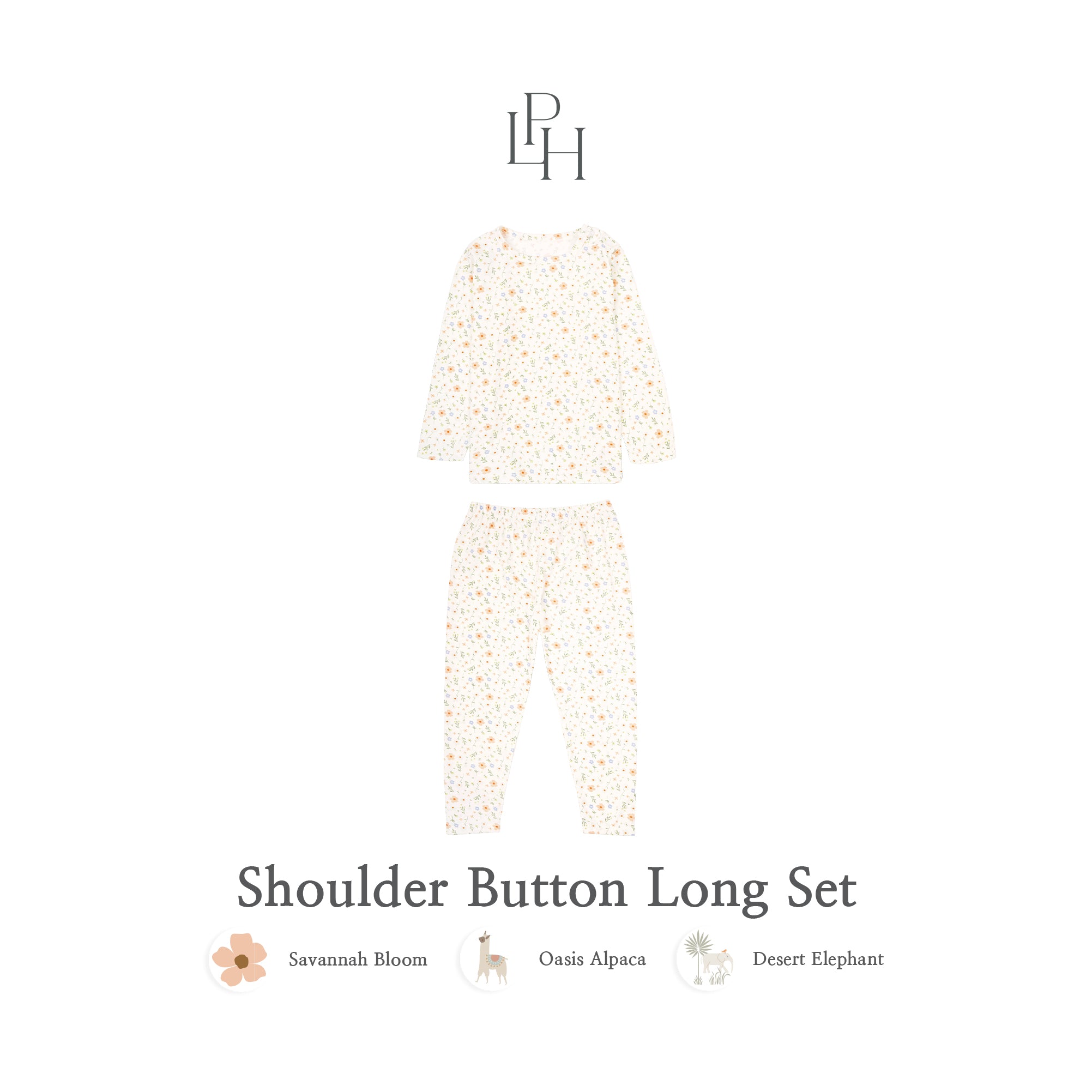 Little Wear Shoulder Button Long Set 29.0