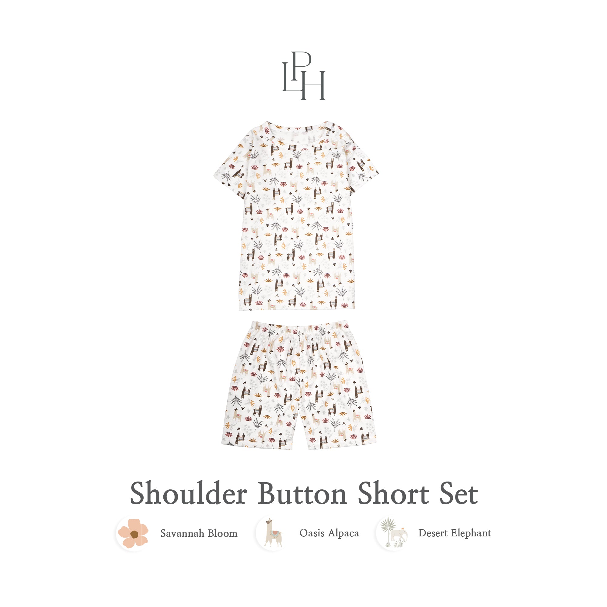 Little Wear Shoulder Button Short Set 29.0