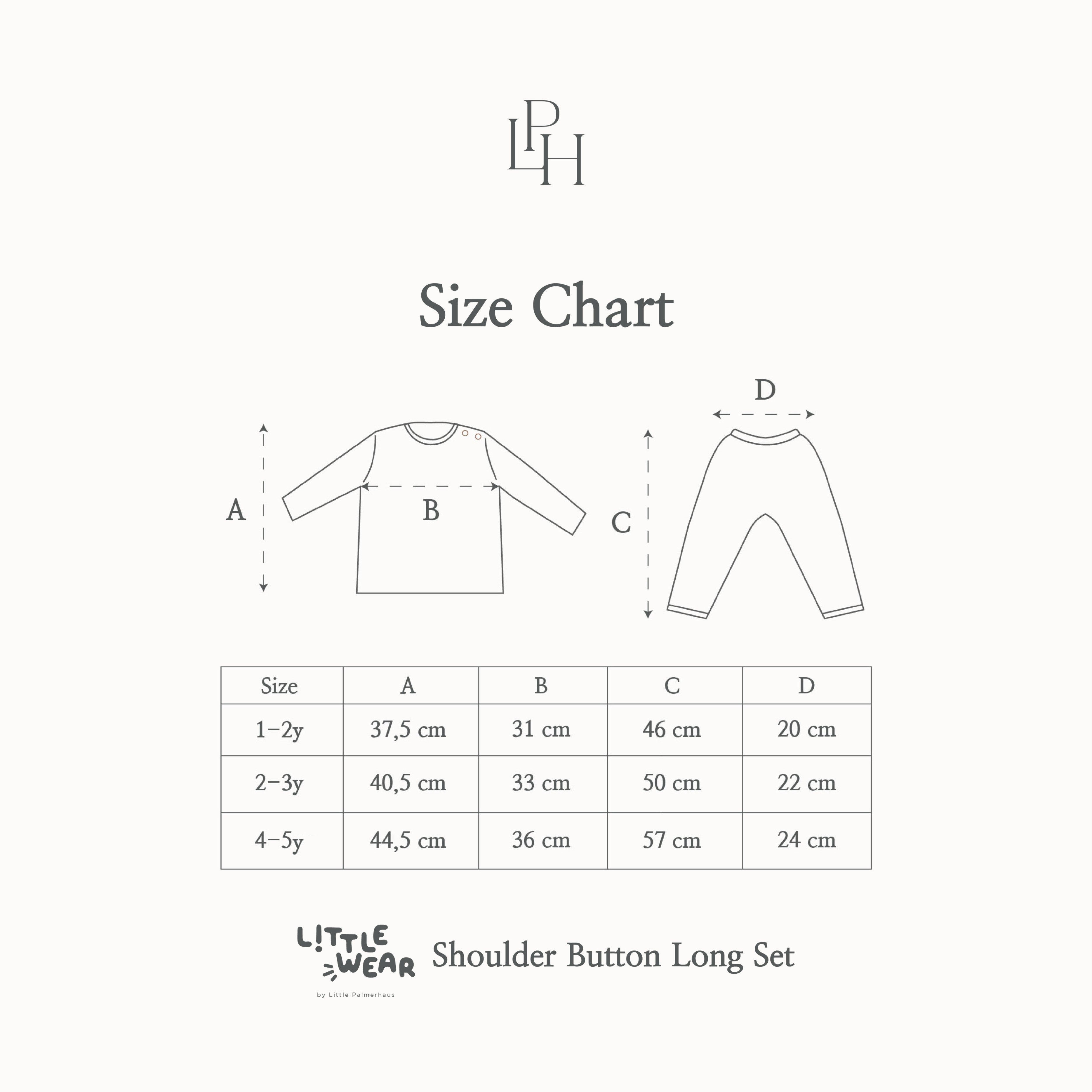 Little Wear Shoulder Button Long Set 30.0