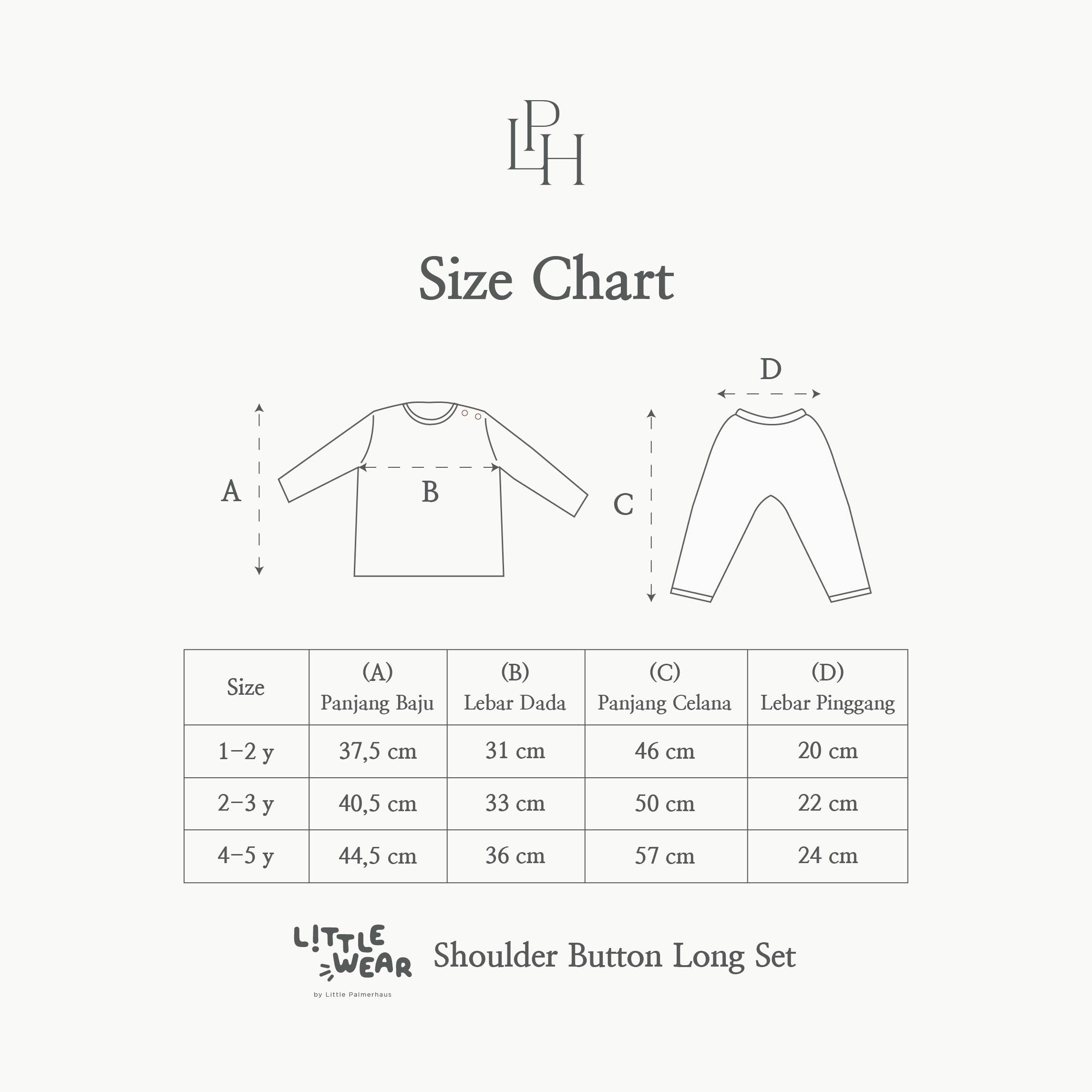 Little Wear Shoulder Button Long Set 31.0