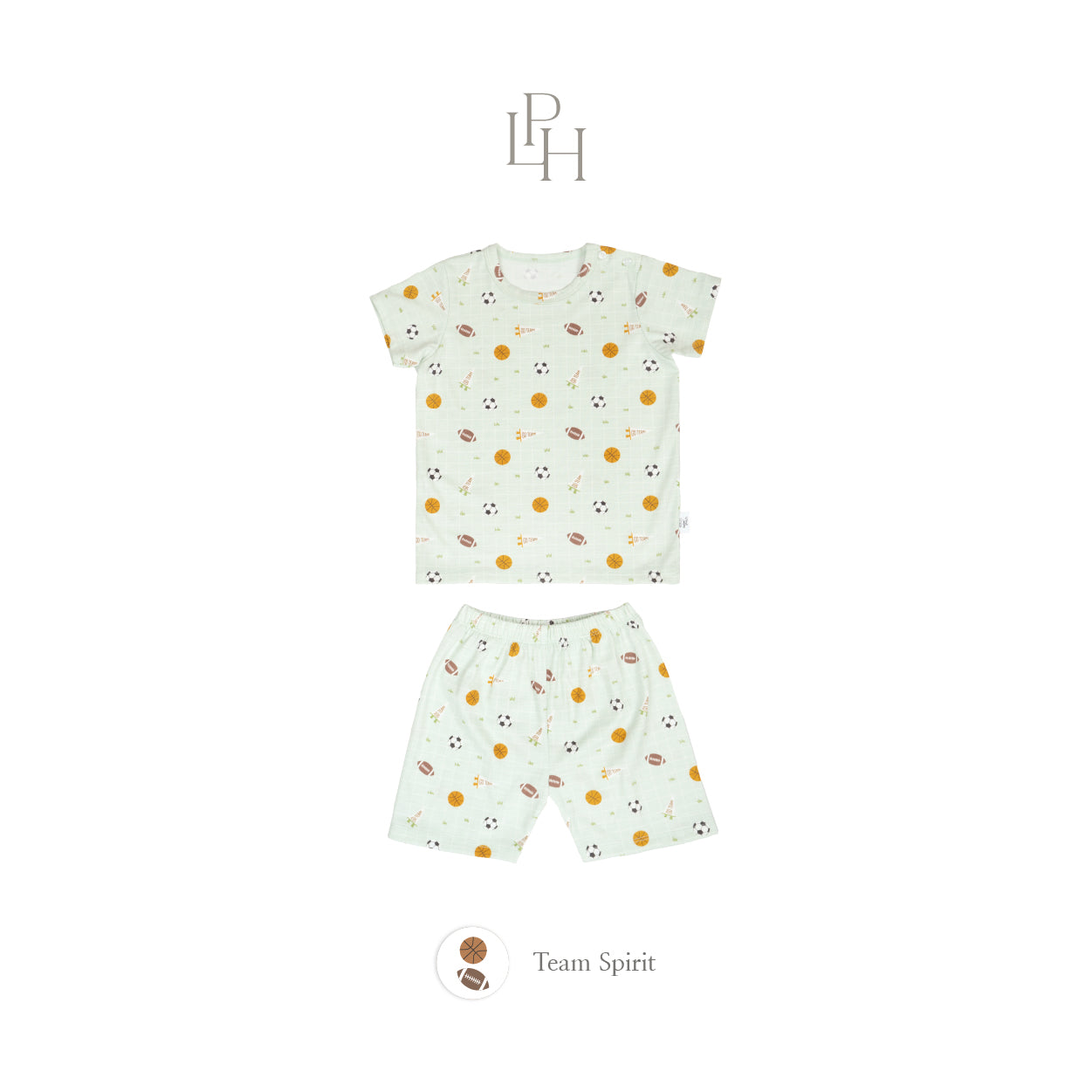 Little Wear Shoulder Button short set 35.0