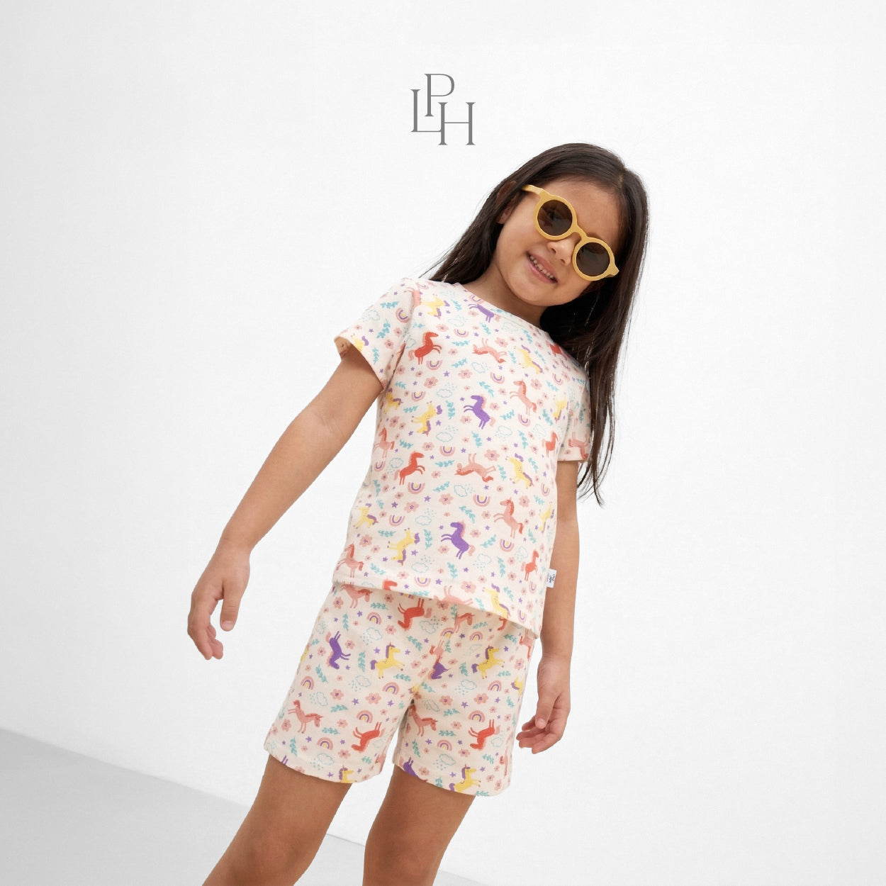 Little Wear Shoulder Button Short Set 41.0