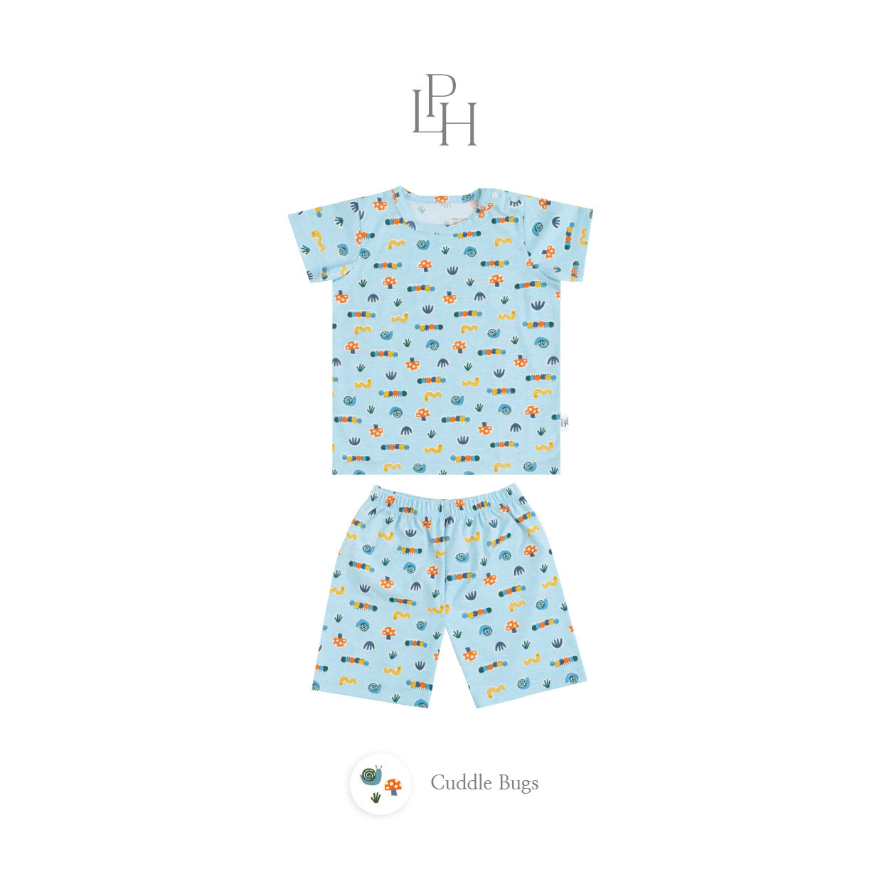 Little Wear Shoulder Button Short Set 43.0