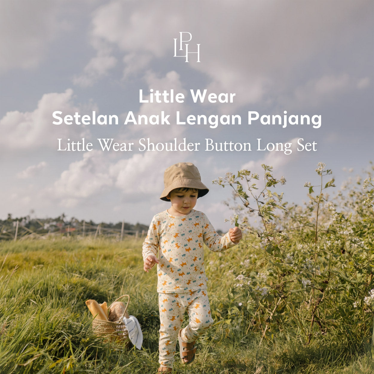 Little Wear Shoulder Button Long Set 42.0