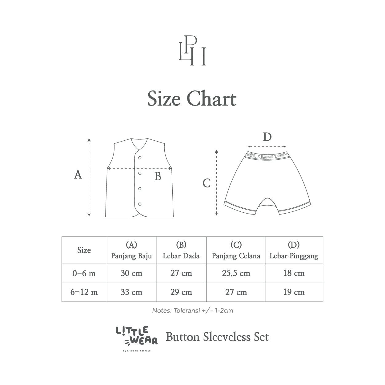 Little Wear Button Sleeveless Set 38.0