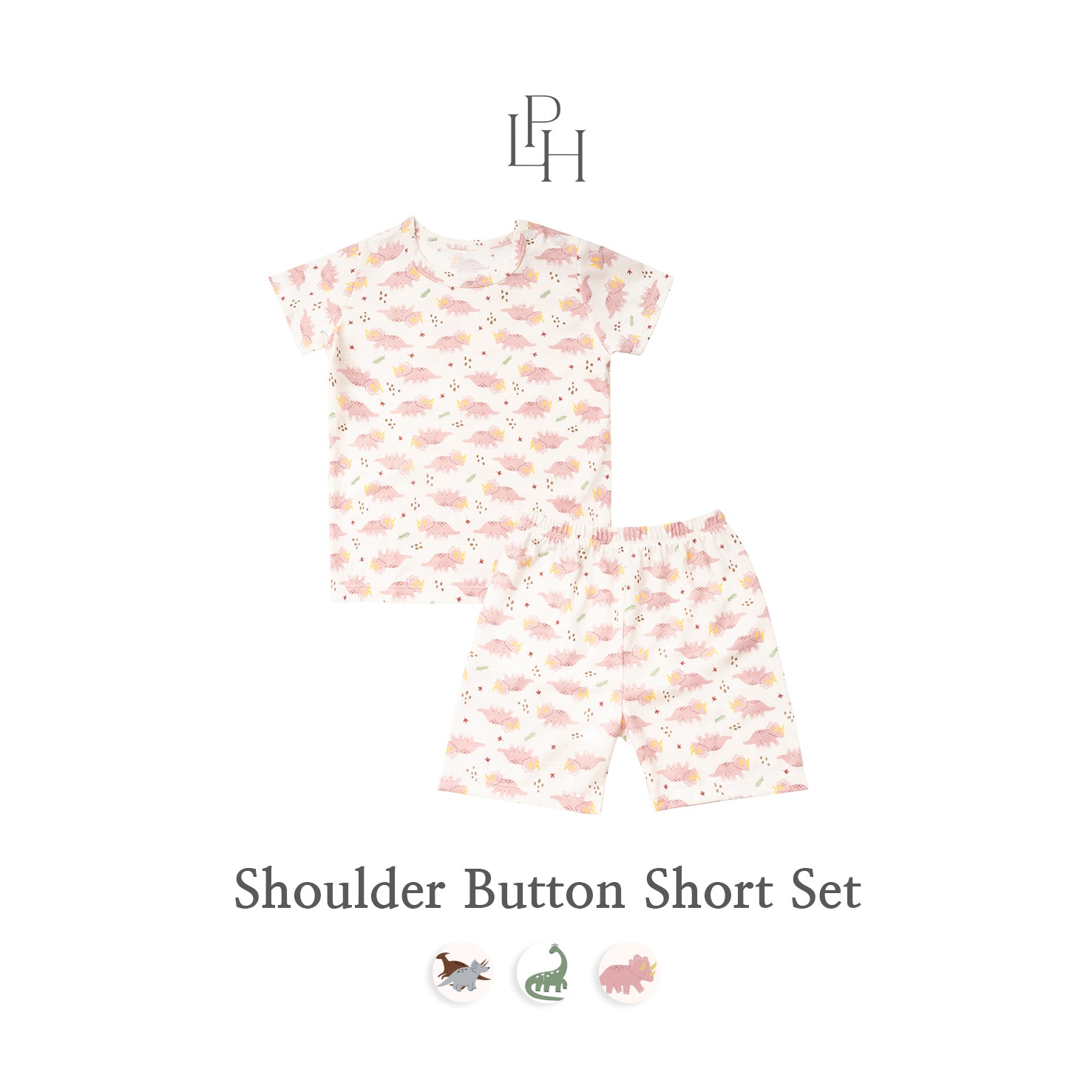 Little Wear Shoulder Button Short Set 25.0