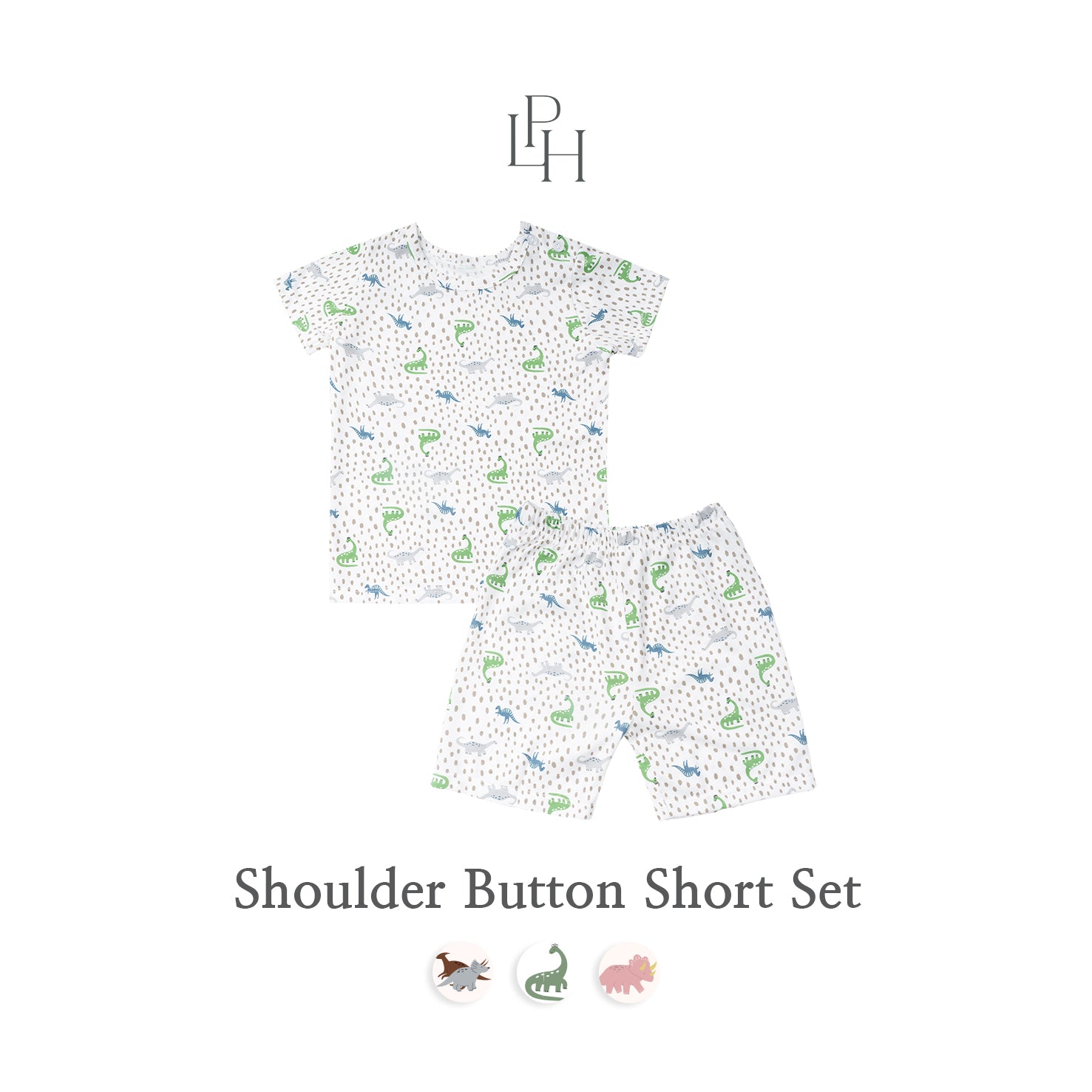 Little Wear Shoulder Button Short Set 25.0
