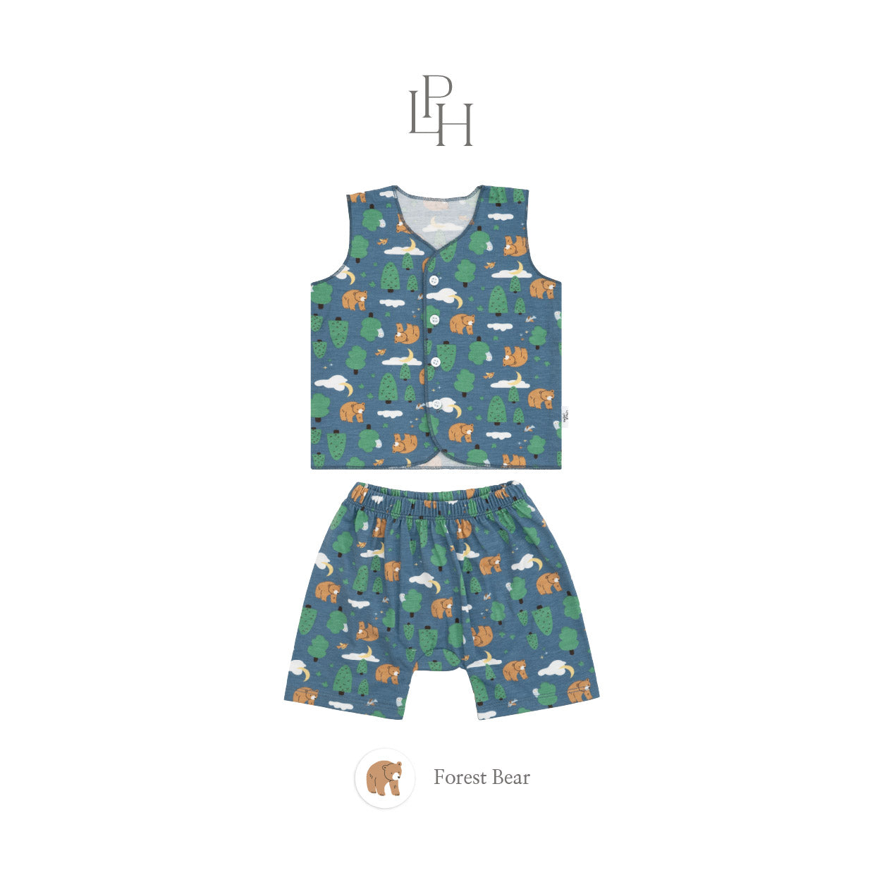 Little Wear Button Sleeveless Set 42.0