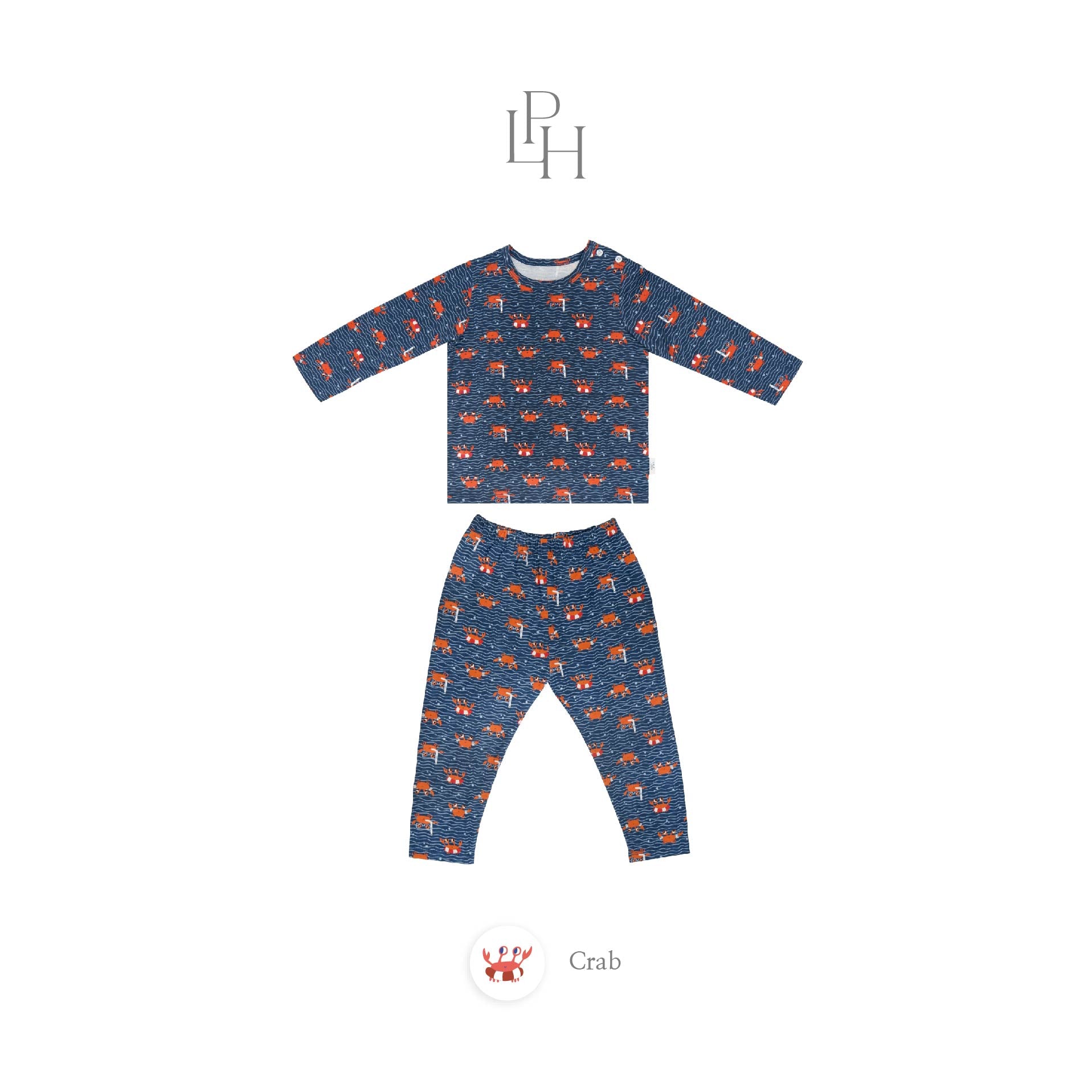 Little Wear Shoulder Button Long Set 39.0