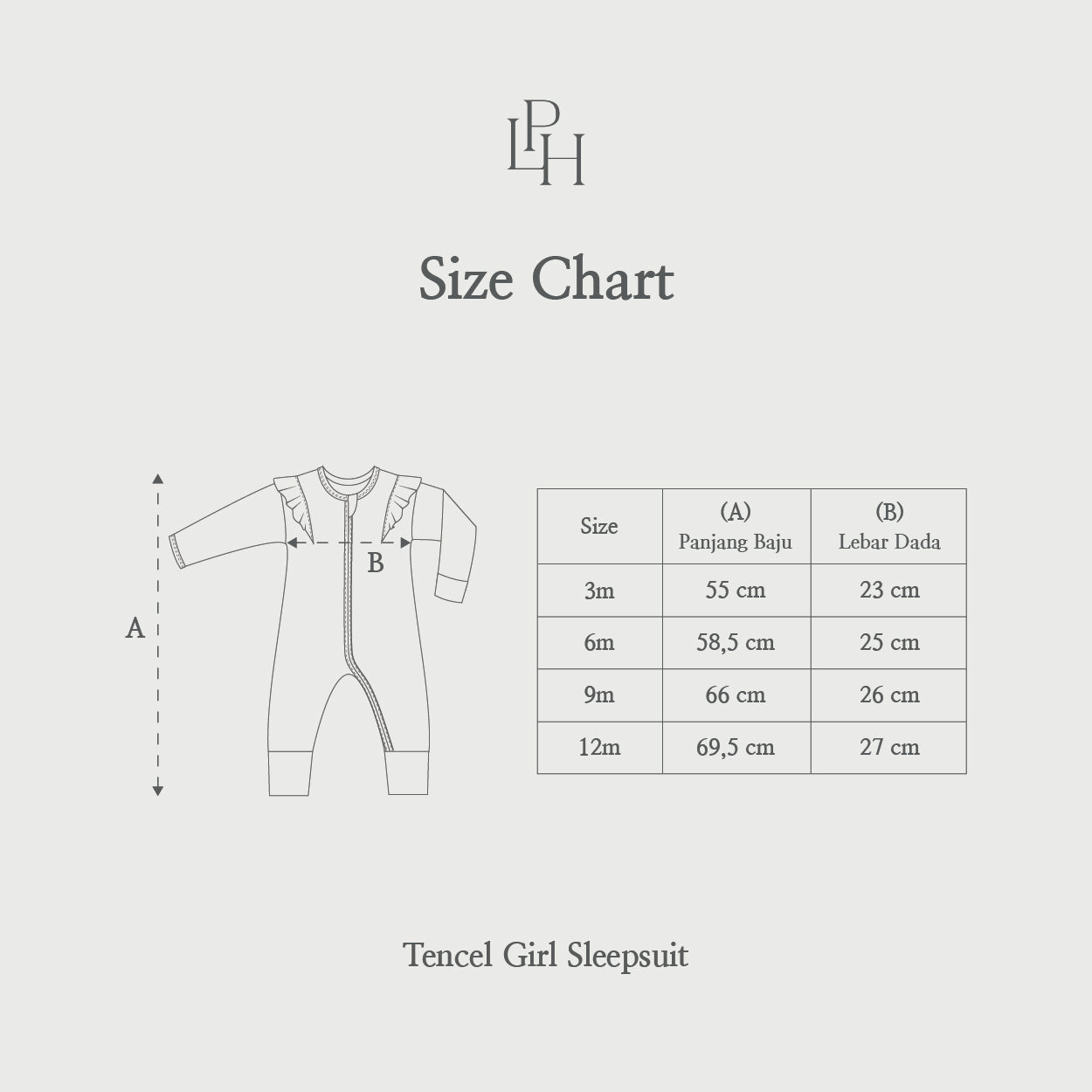 TENCEL™ Girl Sleepsuit 6.0
