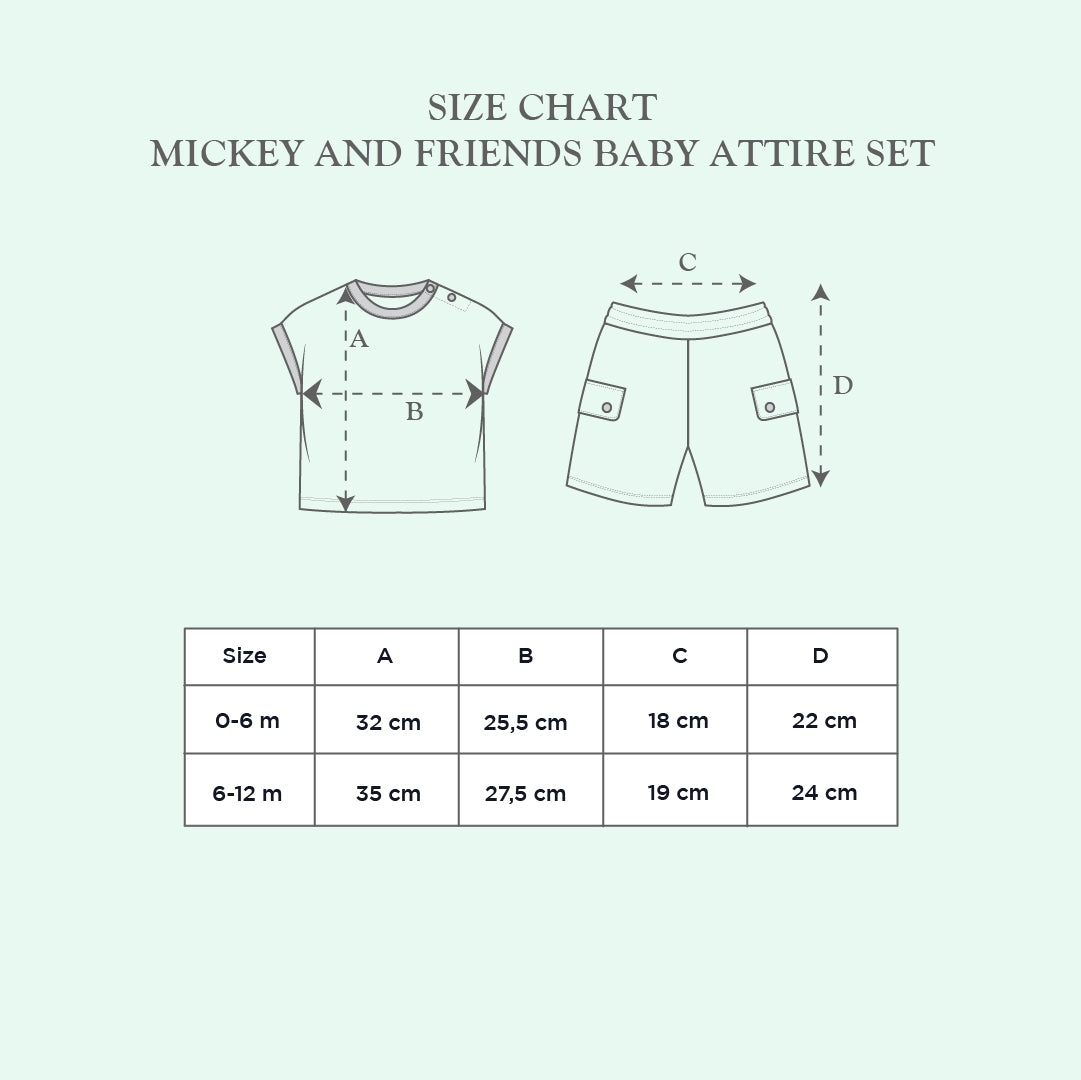 Mickey and Friends Baby Attire Set